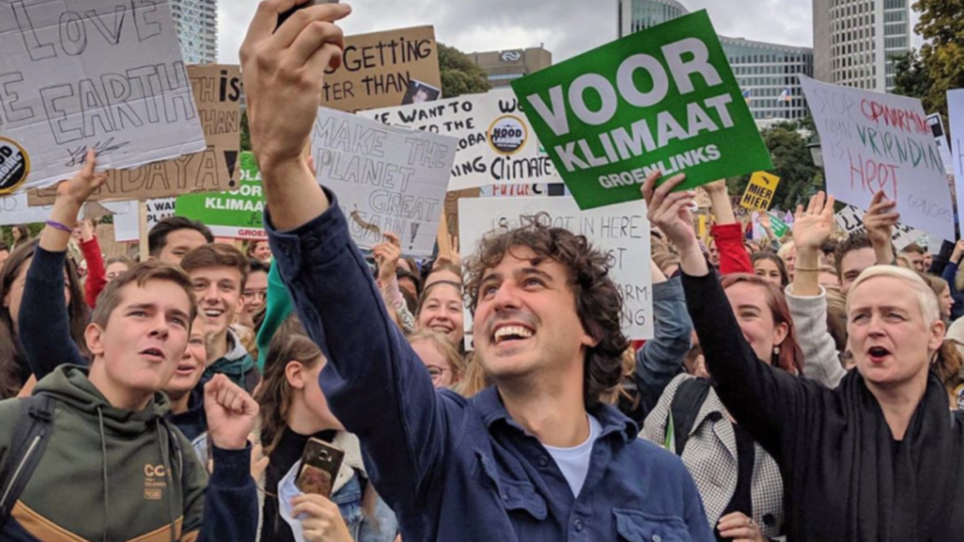 jesse en klimaat demonstranten